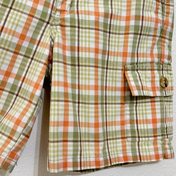 JANIE & JACK · TODDLER BOYS PLAID COTTON CHINO SHORTS - SIZE 4T - Picture 5 of 12